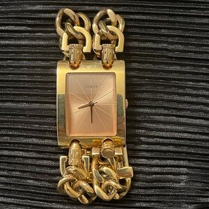 Women’s Guess Gold Chain Link Watch